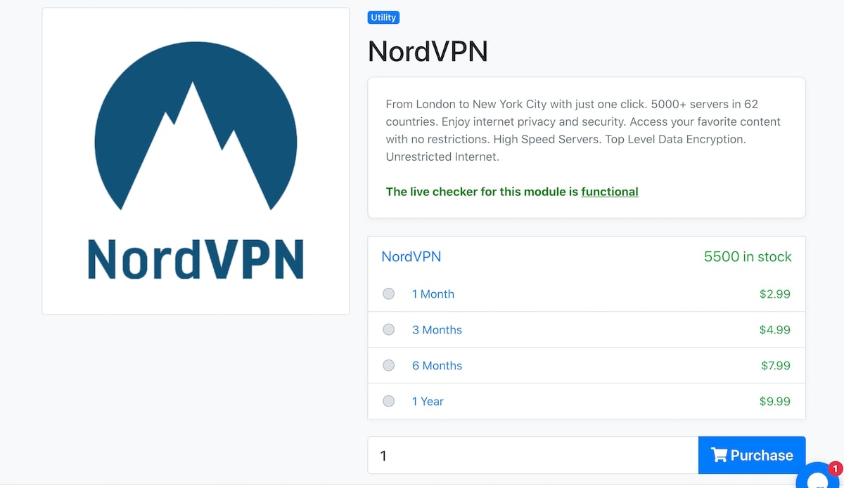 nordvpn account free