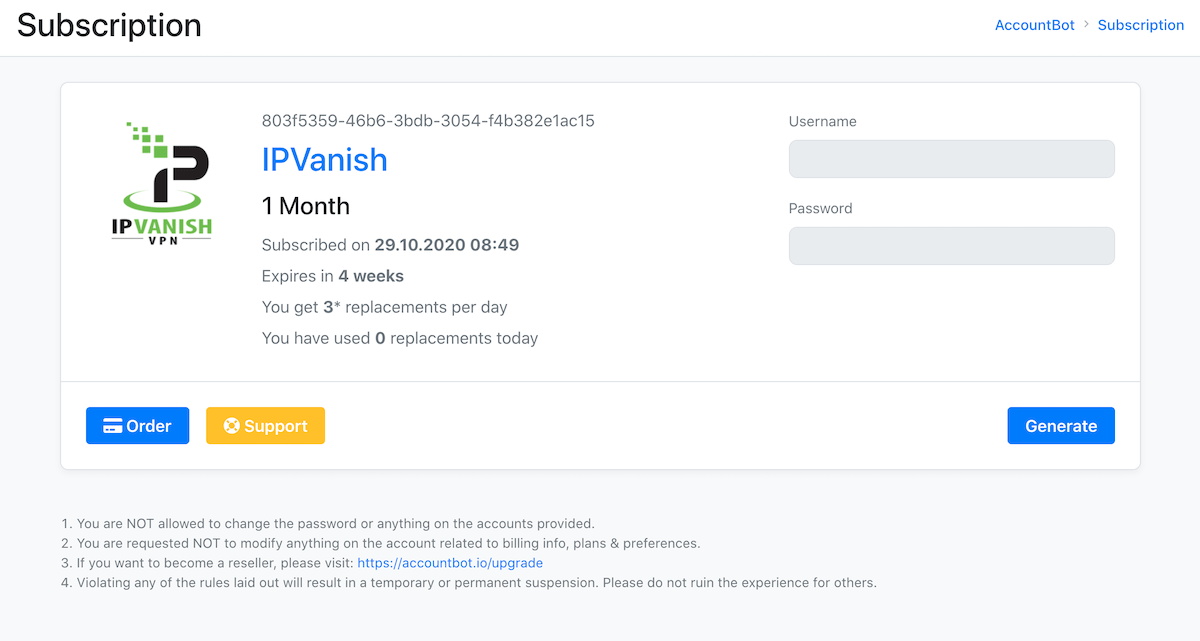 ipvanish free account username and password 2021