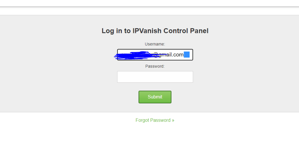 ipvanish login details