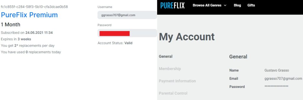 Pureflix free account