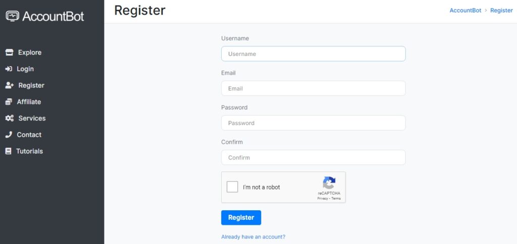 Register accountbot Blinkist Free Account