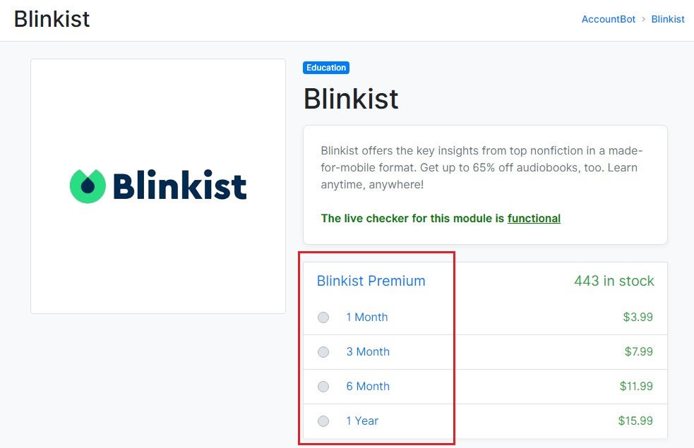 Blinkist Premium price Blinkist Free Account