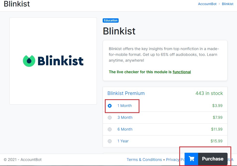 Buy blinkist premium account free