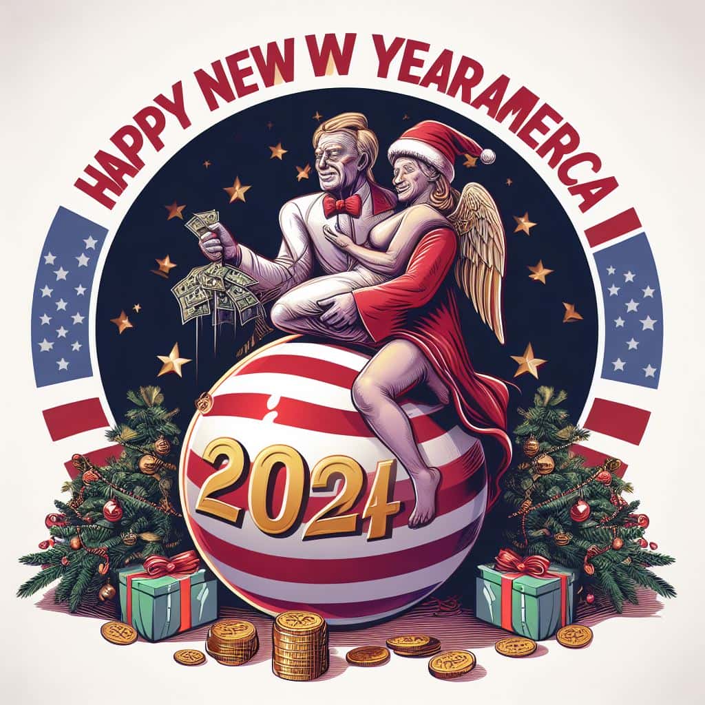 Happy New Year America images for rich people
