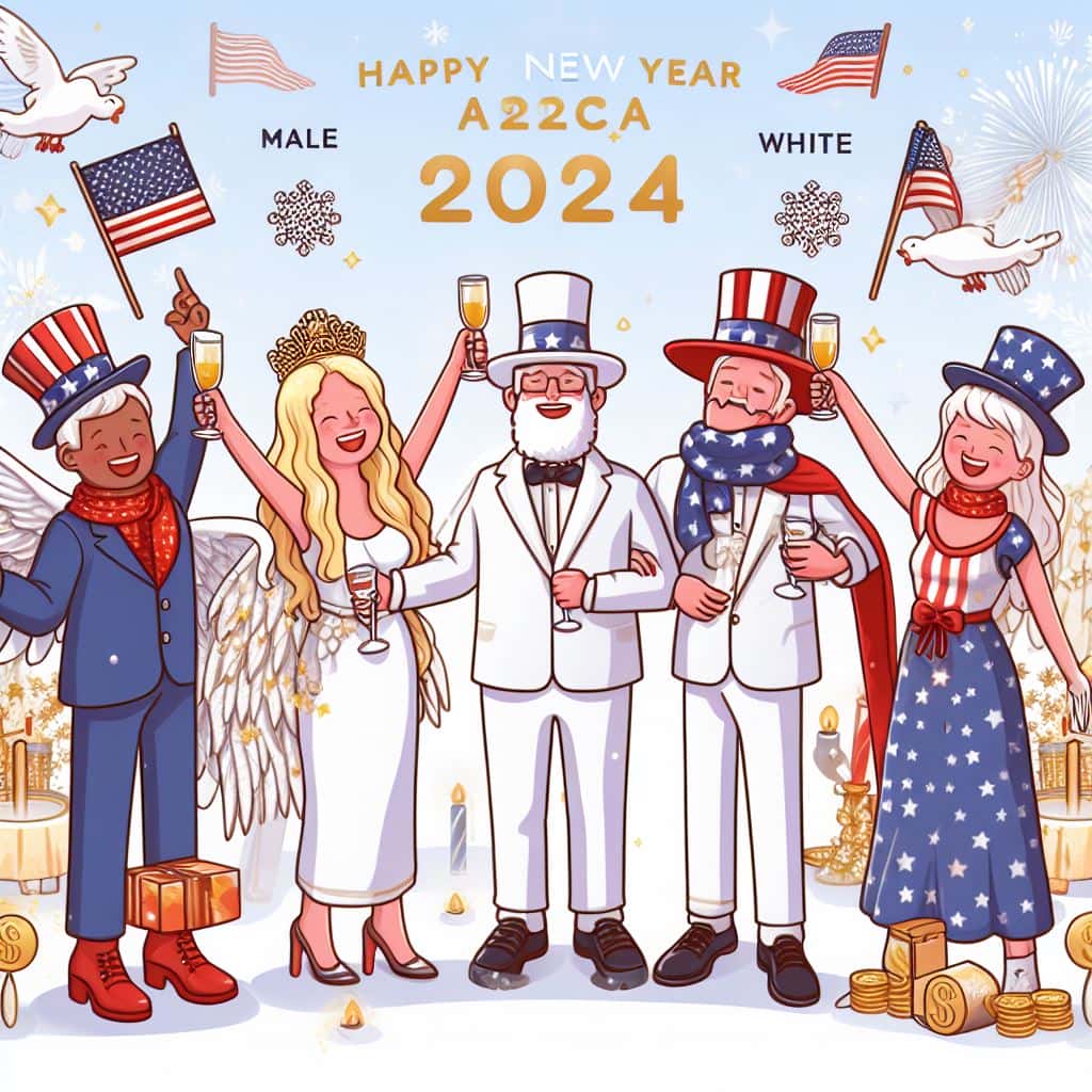 Happy New Year America images for rich people