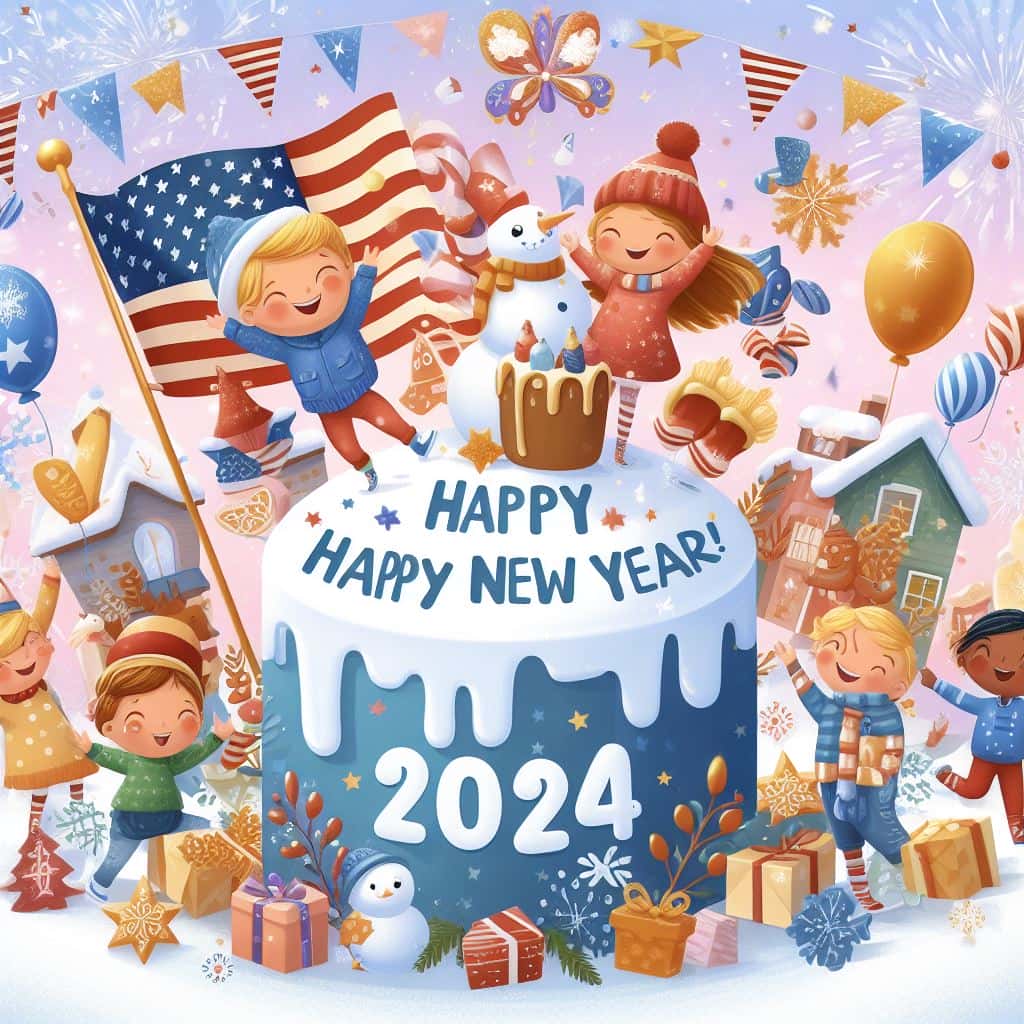 Happy New Year America whatsapp images