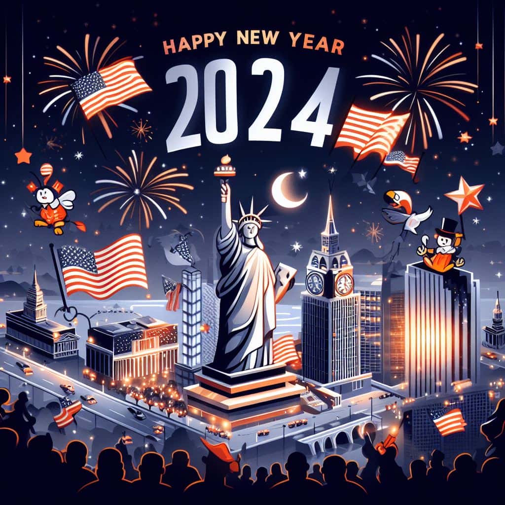 Happy New Year America images