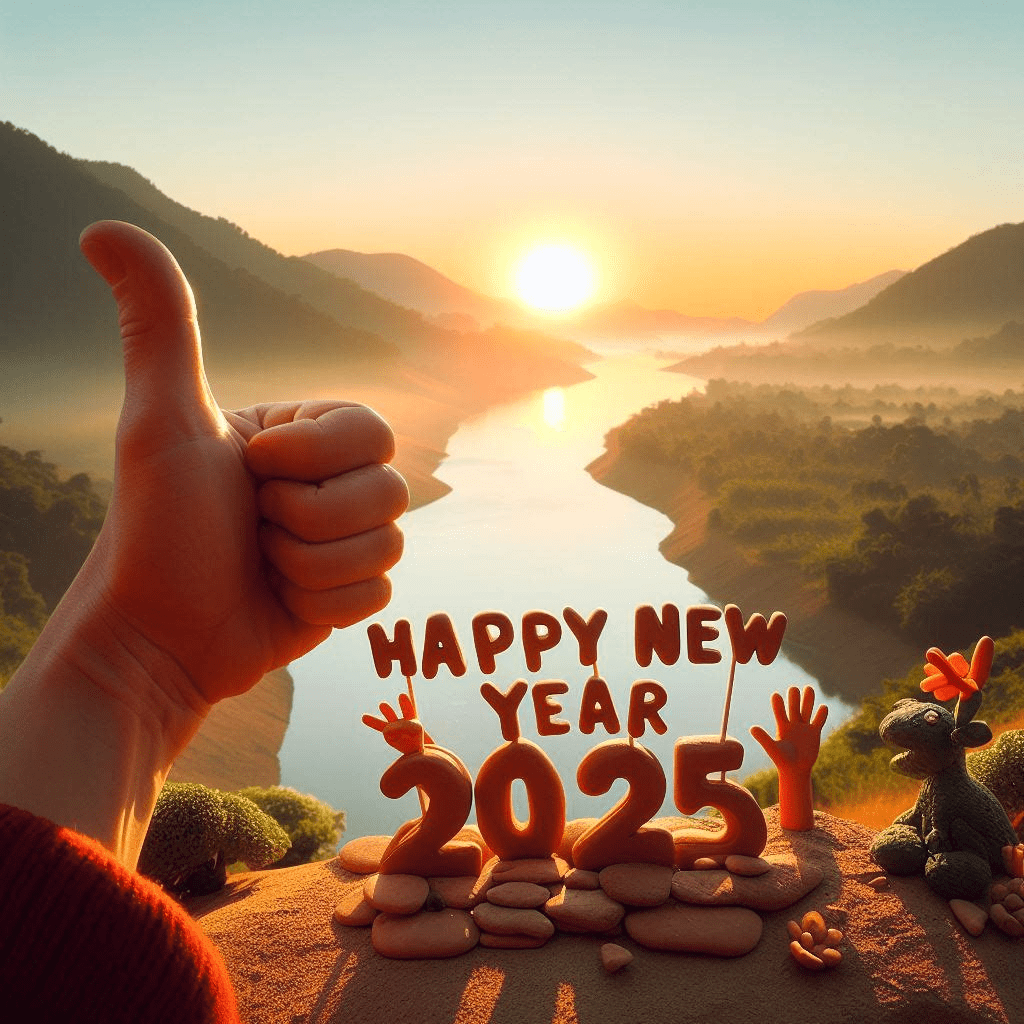 happy new year 2025 banner