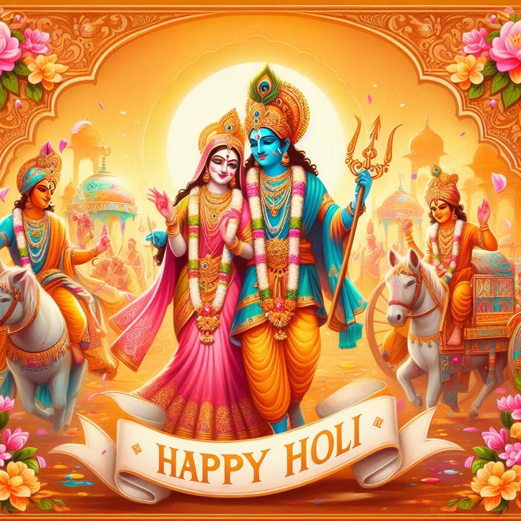 Happy Holi Radha Krishna images