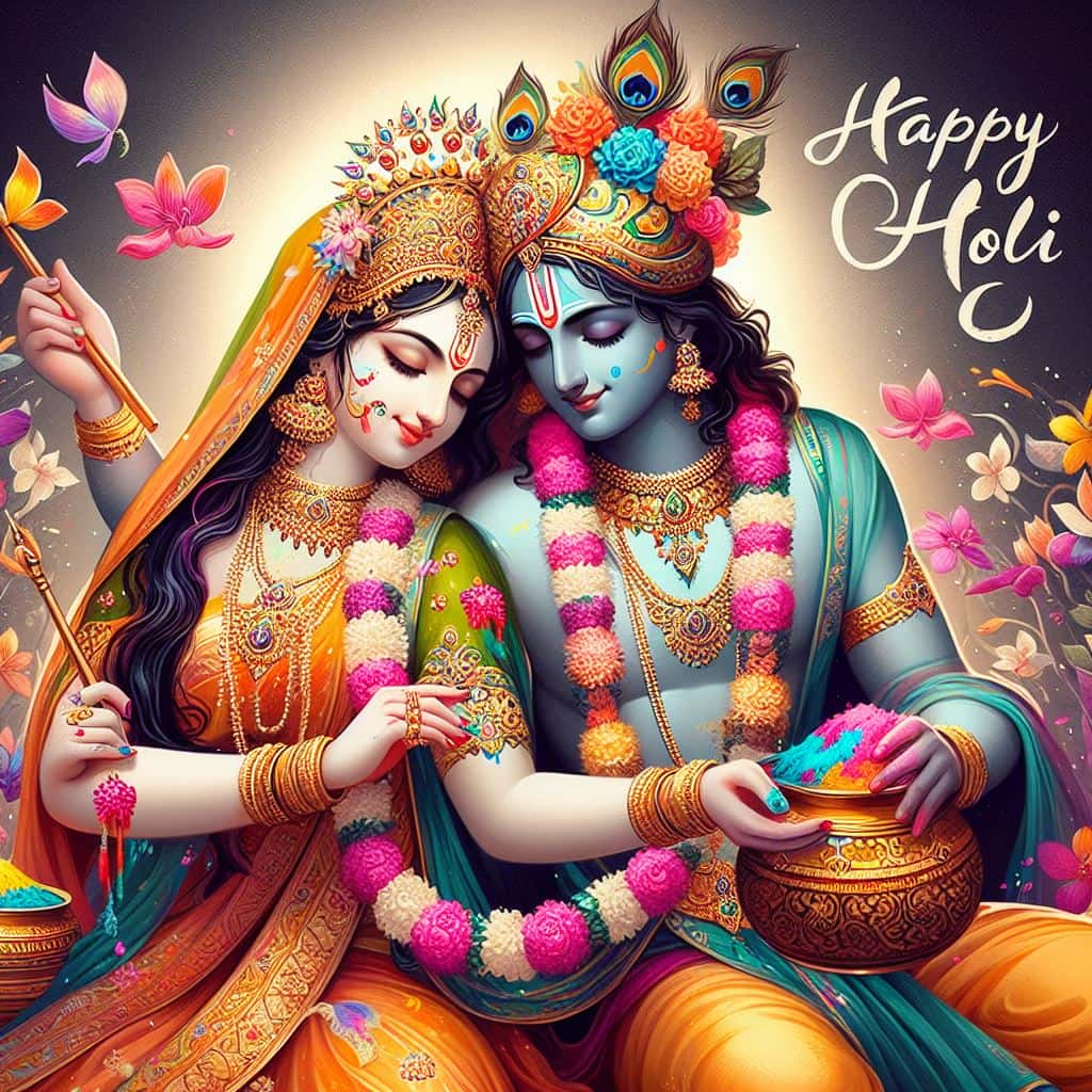 Happy Holi Radha Krishna images