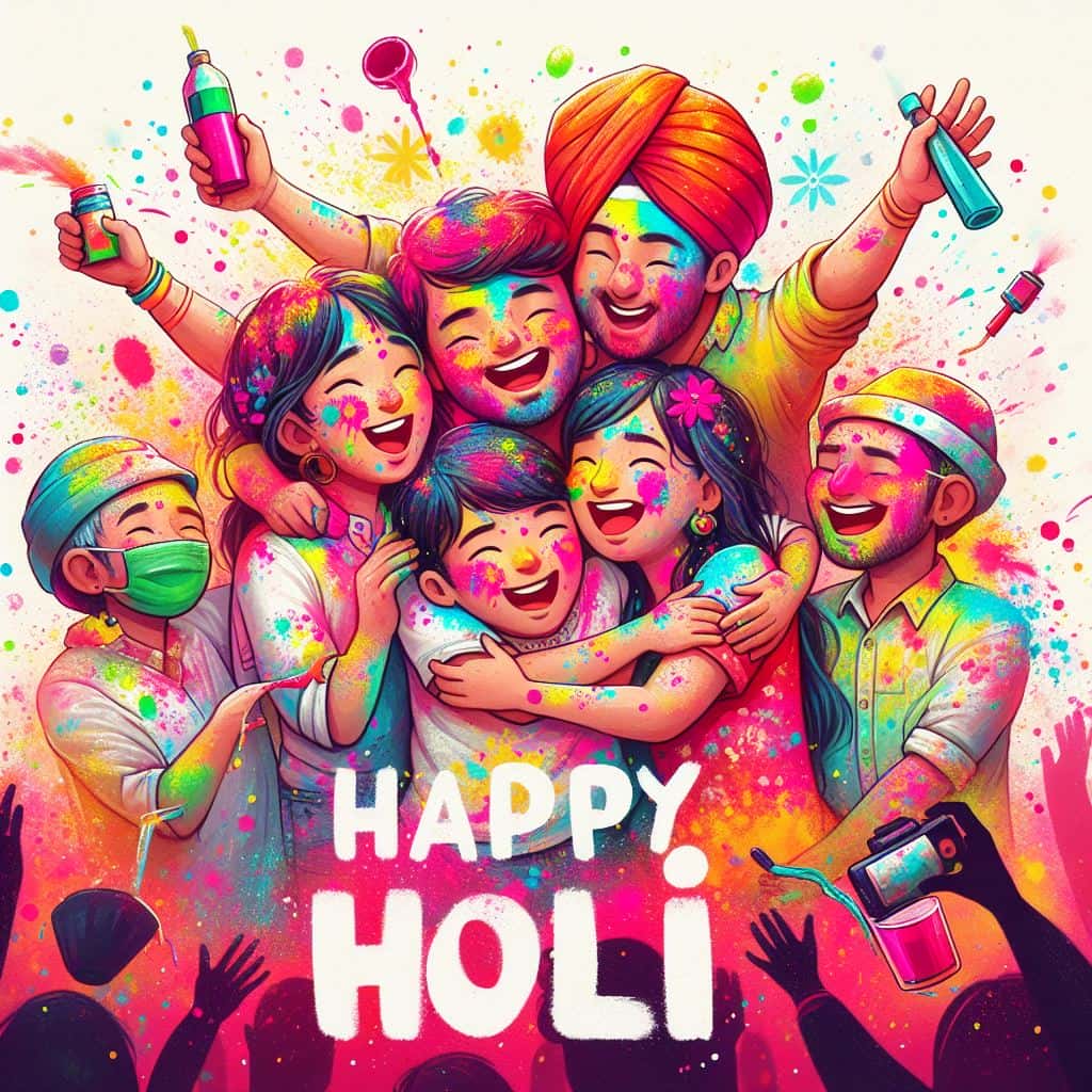 Happy Holi images in Hindi