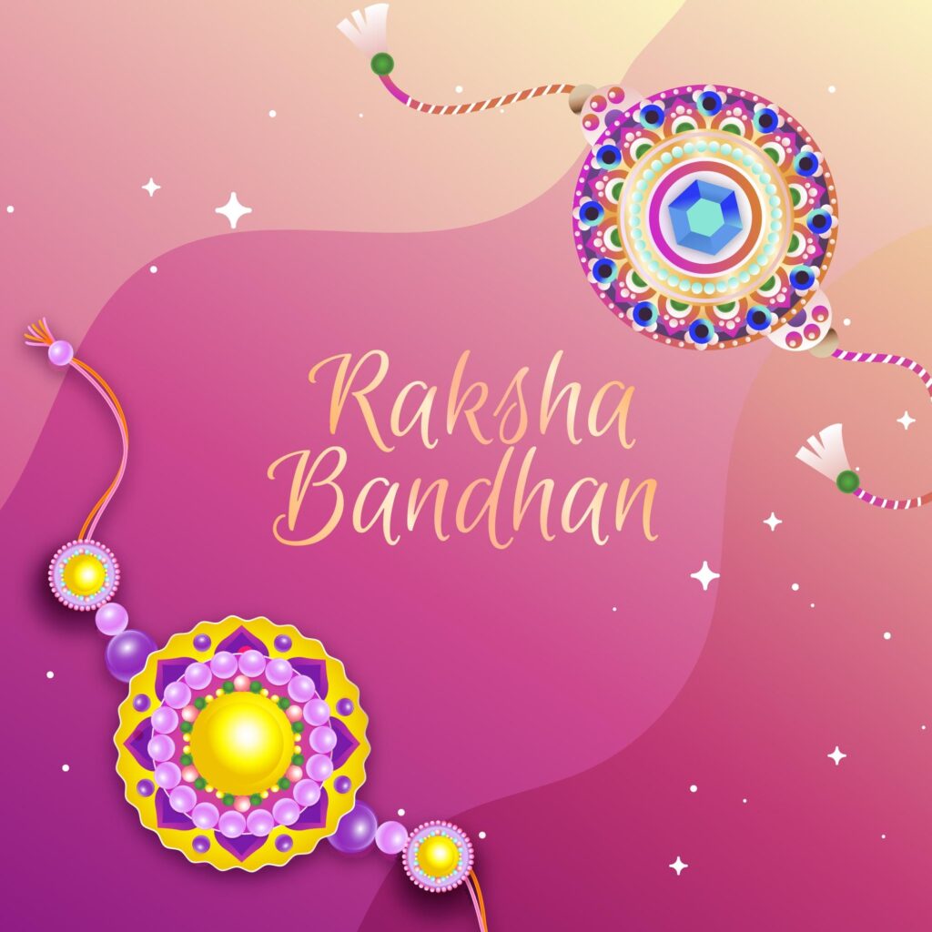 beautiful happy raksha background phoros