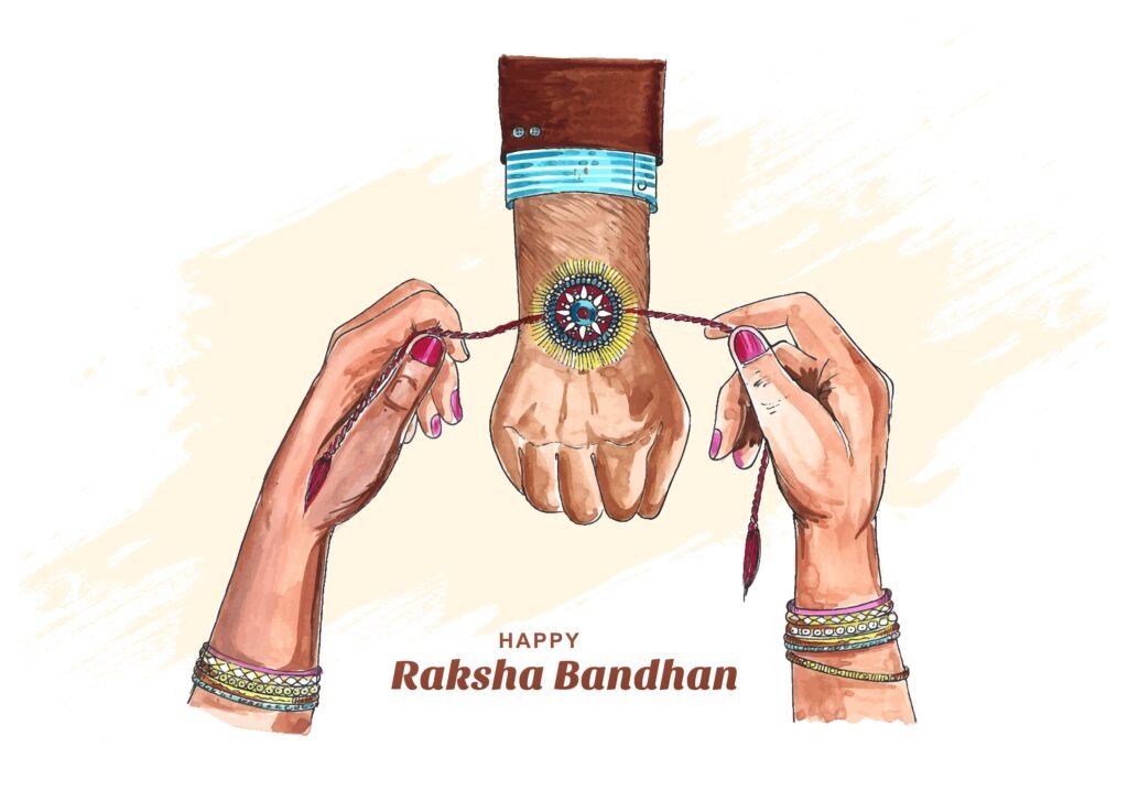 raksha bandhan drawing images