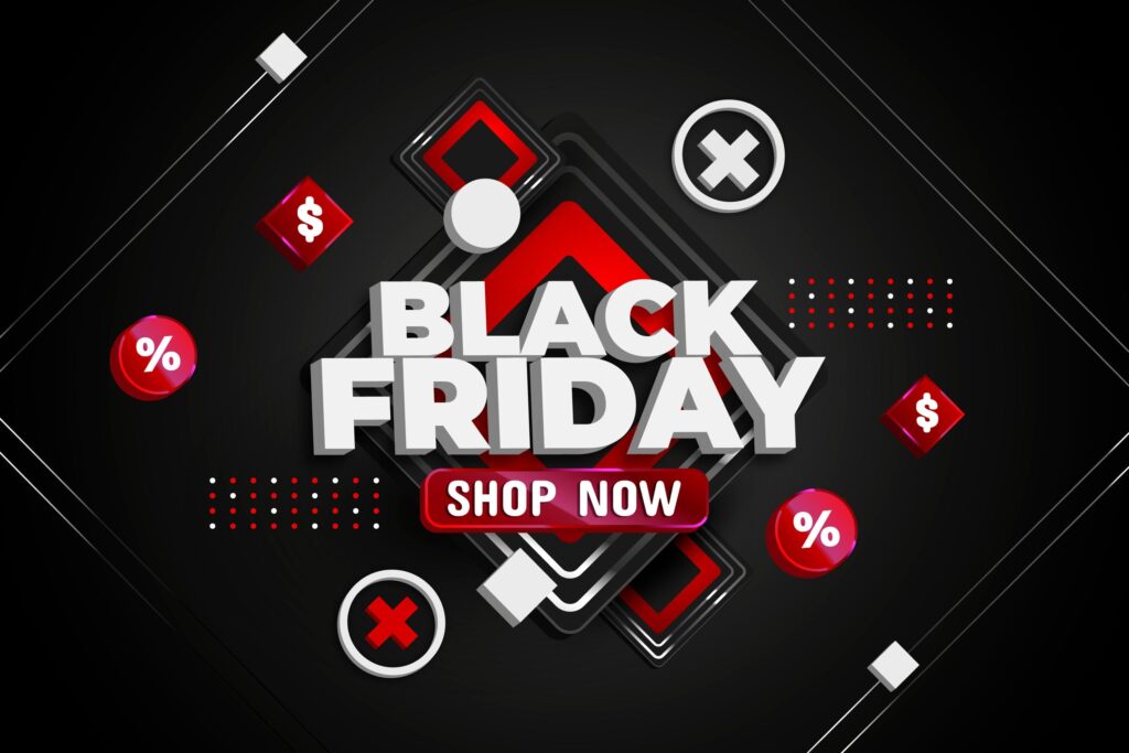 black friday shopping clip art