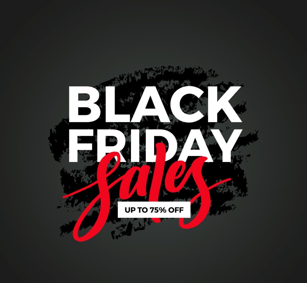 happy black friday 75% sale images