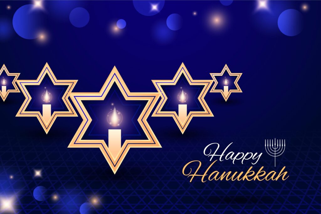 happy hanukkah day poster